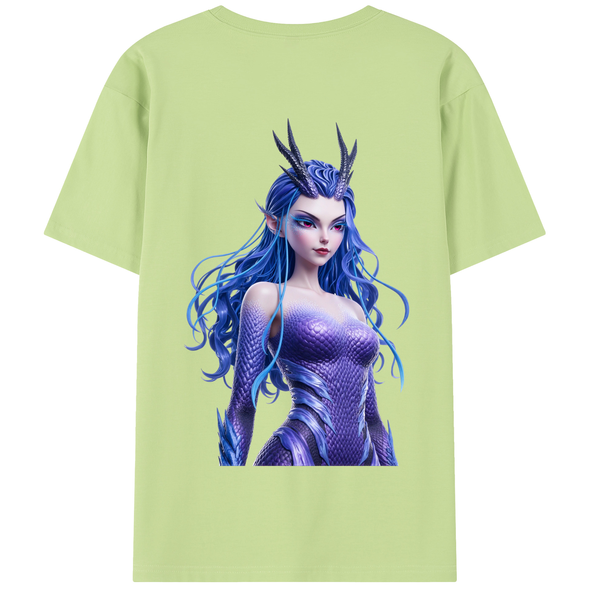 （画像用） Ne Zha 2 ナタ 魔童の大暴れ 綿100％半袖Tシャツ（背面プリント）